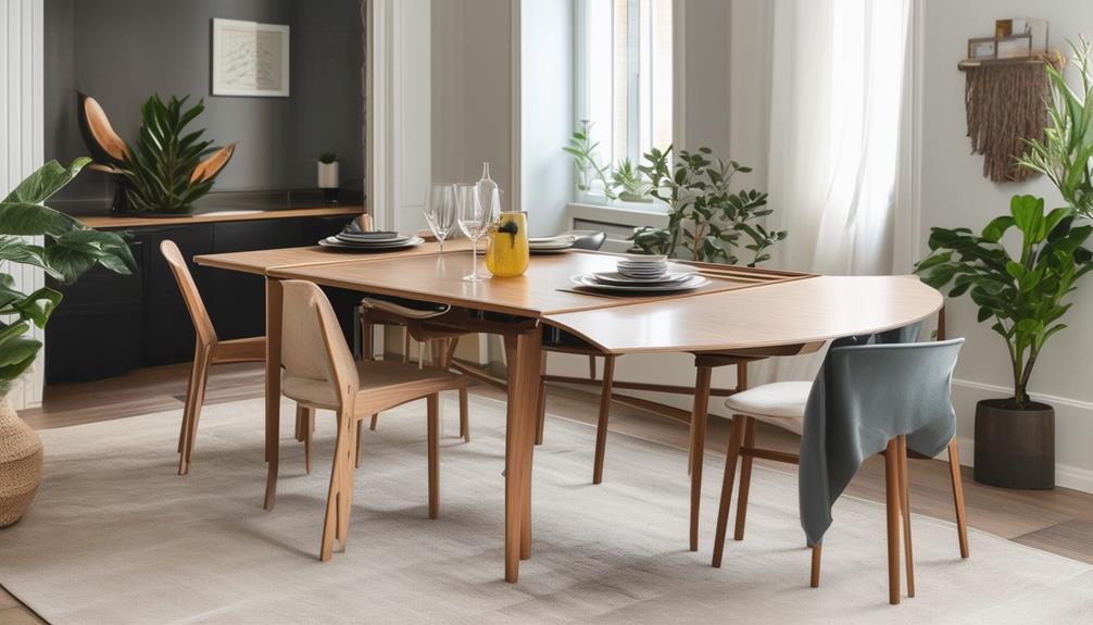 space saving dining table solution