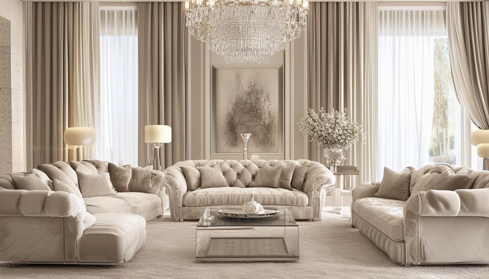 sumptuous neutral tones prevail