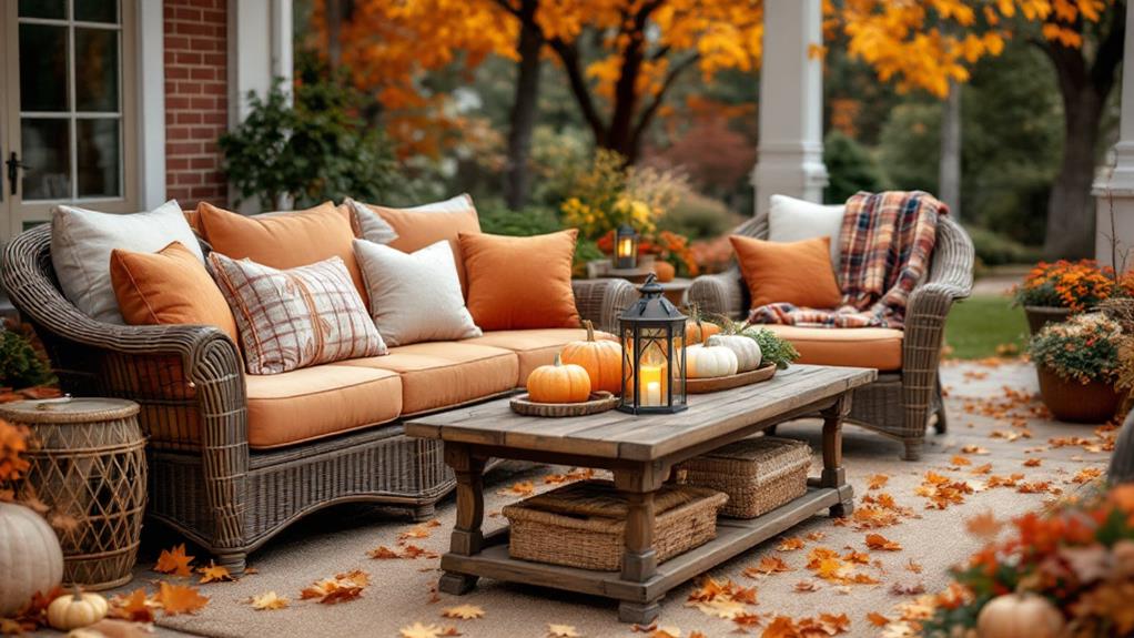 cozy fall patio furniture