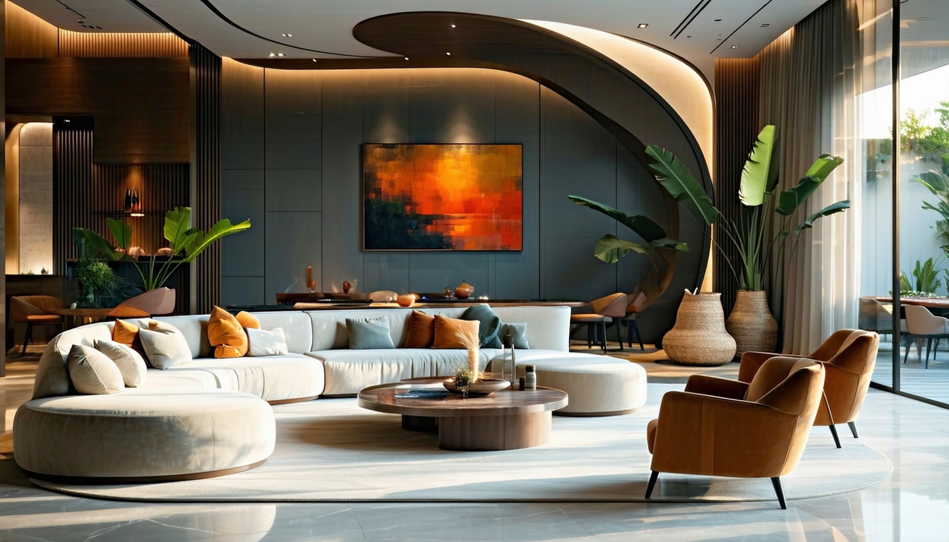 modern curved furniture designs