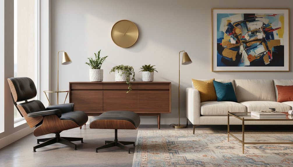 mid century modern sideboards styling