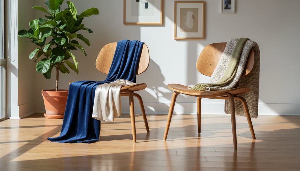 textured layers with chairs