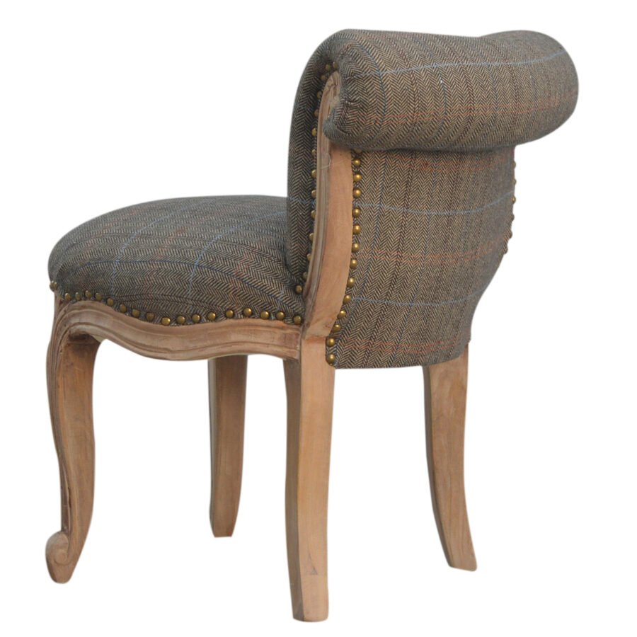 Petite Multi Tweed French Chair