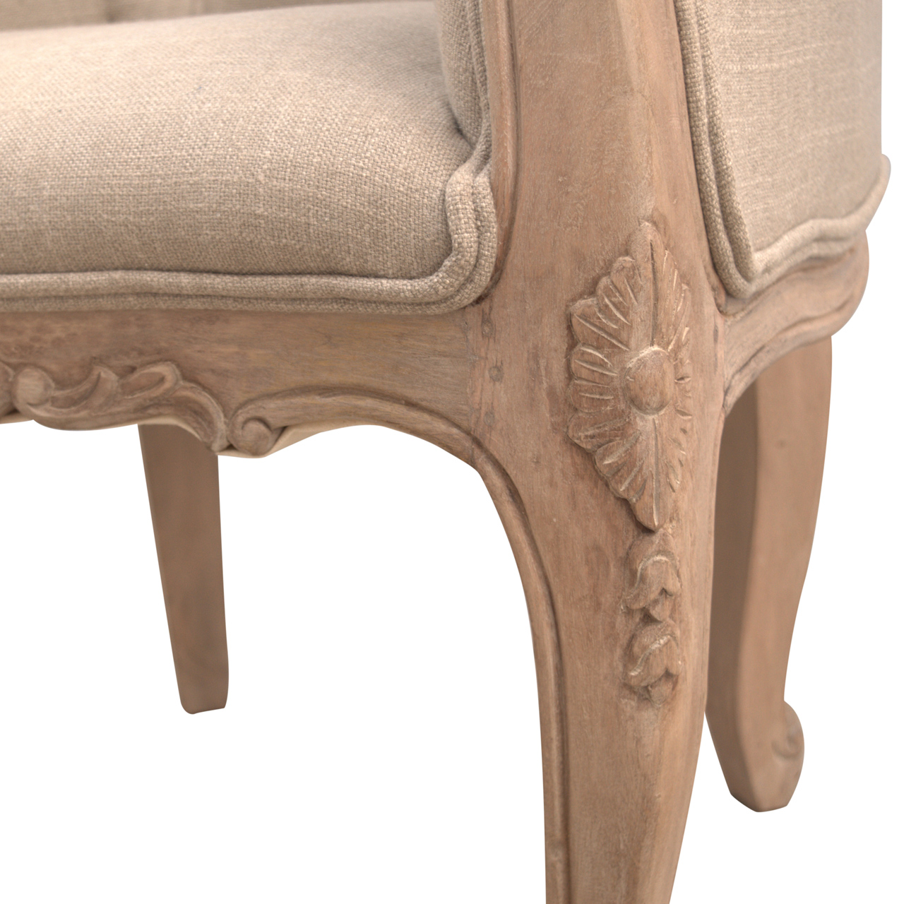 french style deep button chair