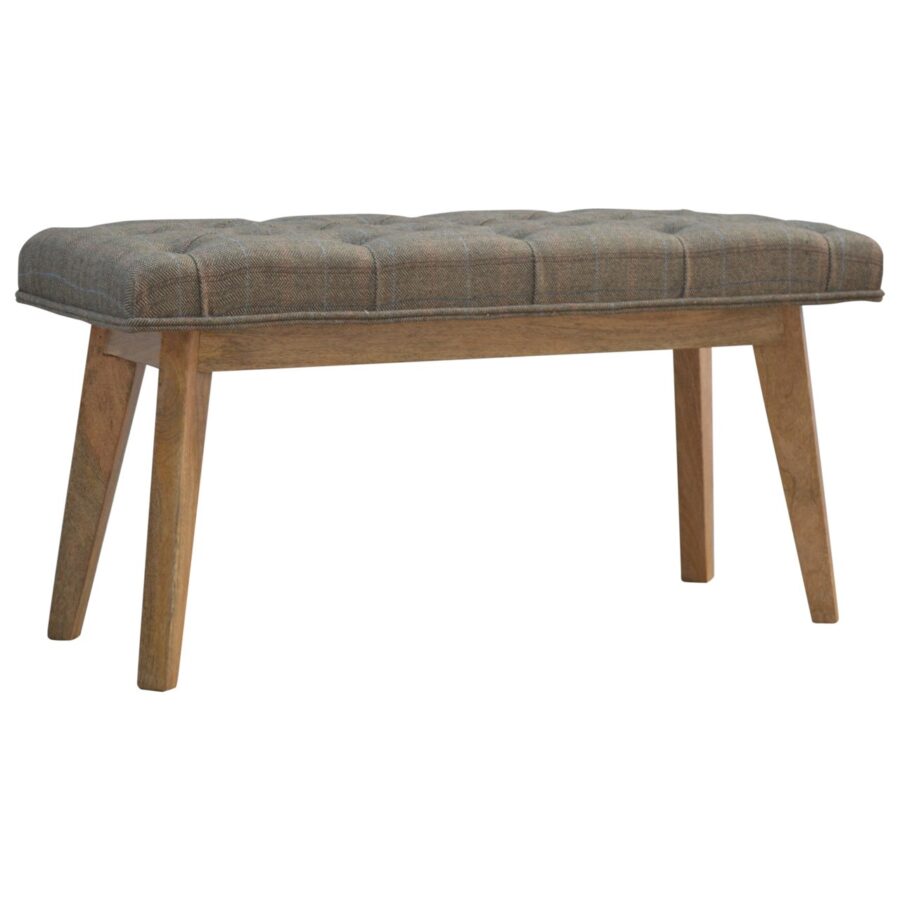 Multi Tweed Hallway Bench - Image 3