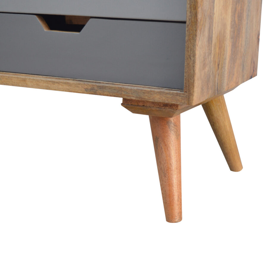 Nordic Sliding Cabinet with 4 Drawers