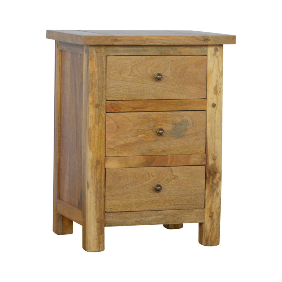 Country 3 Drawer Bedside - Image 3