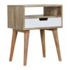 White Painted Drawer Bedside Table - Image 4