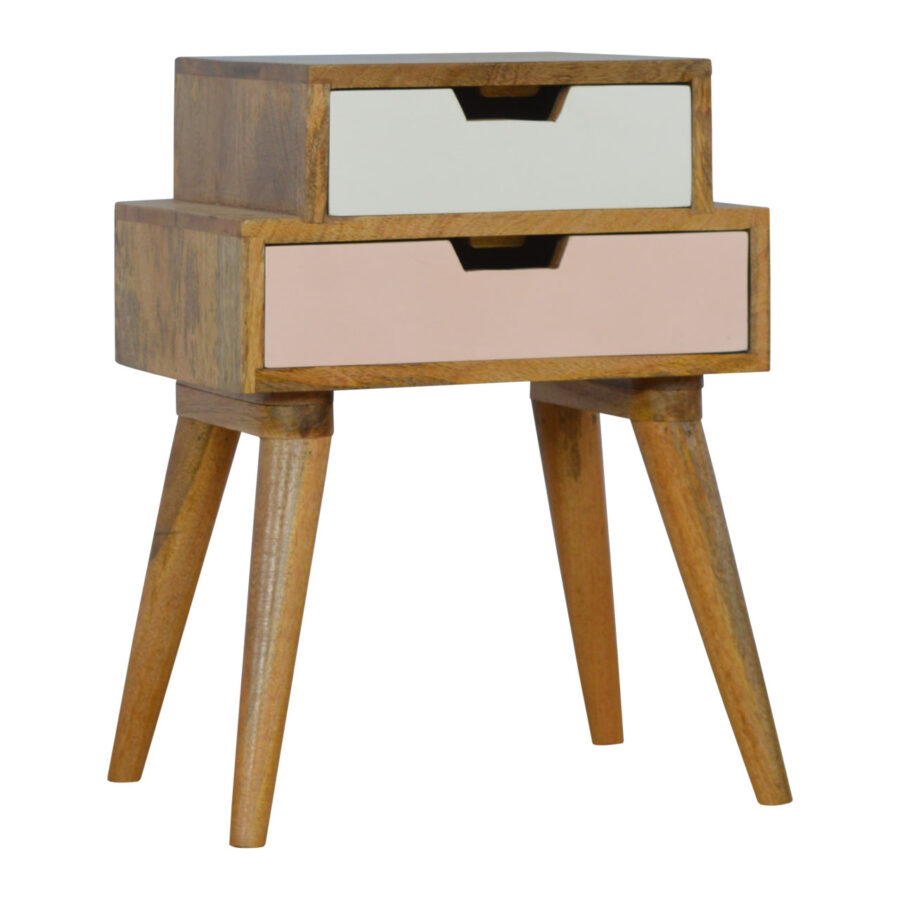 Blush Pink and White Multi Bedside - Image 2