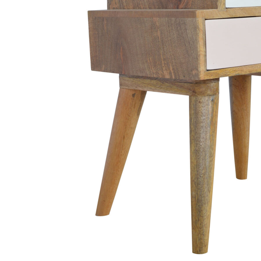 Blush Pink and White Multi Bedside - Image 4