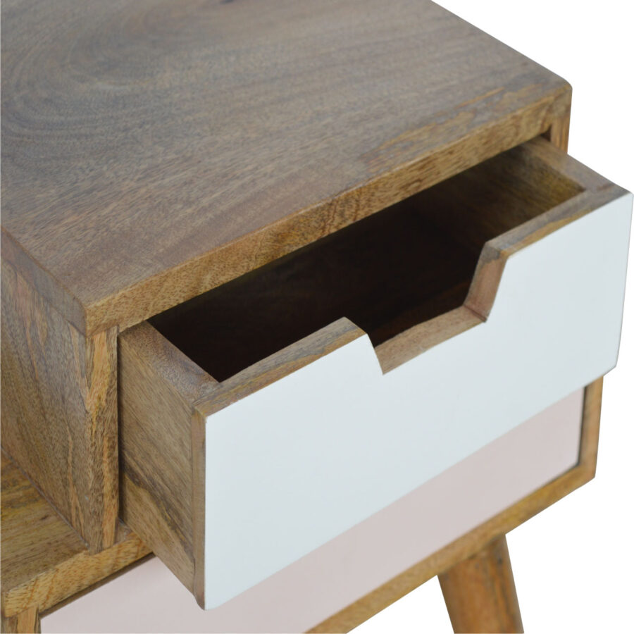 Blush Pink and White Multi Bedside - Image 5