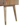 1 Drawer Gold Brass Bedside - Image 8