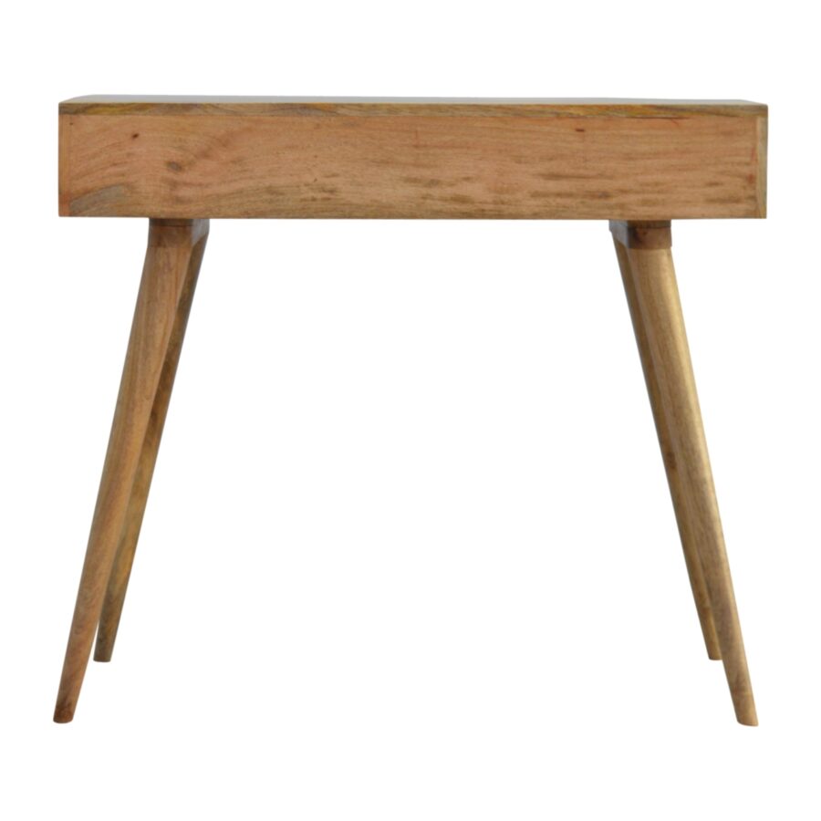 Table console avec incrustation d'os