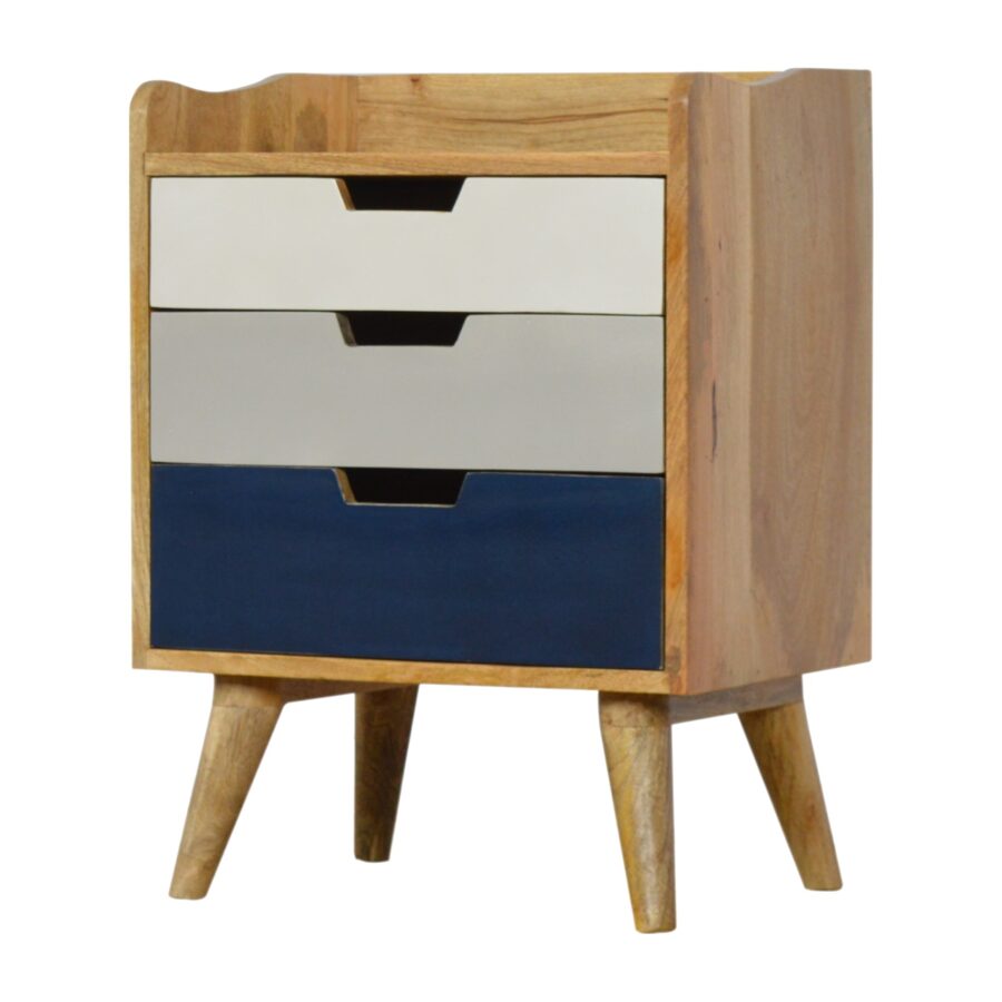 Navy and White Gradient Bedside - Image 3