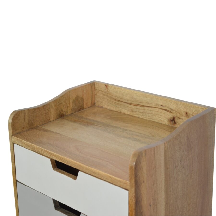 Navy and White Gradient Bedside - Image 5