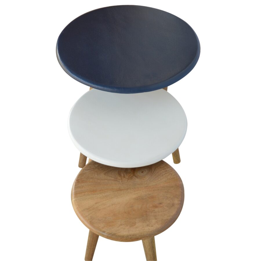 Multi Nordic Stool Set of 3 - Image 6