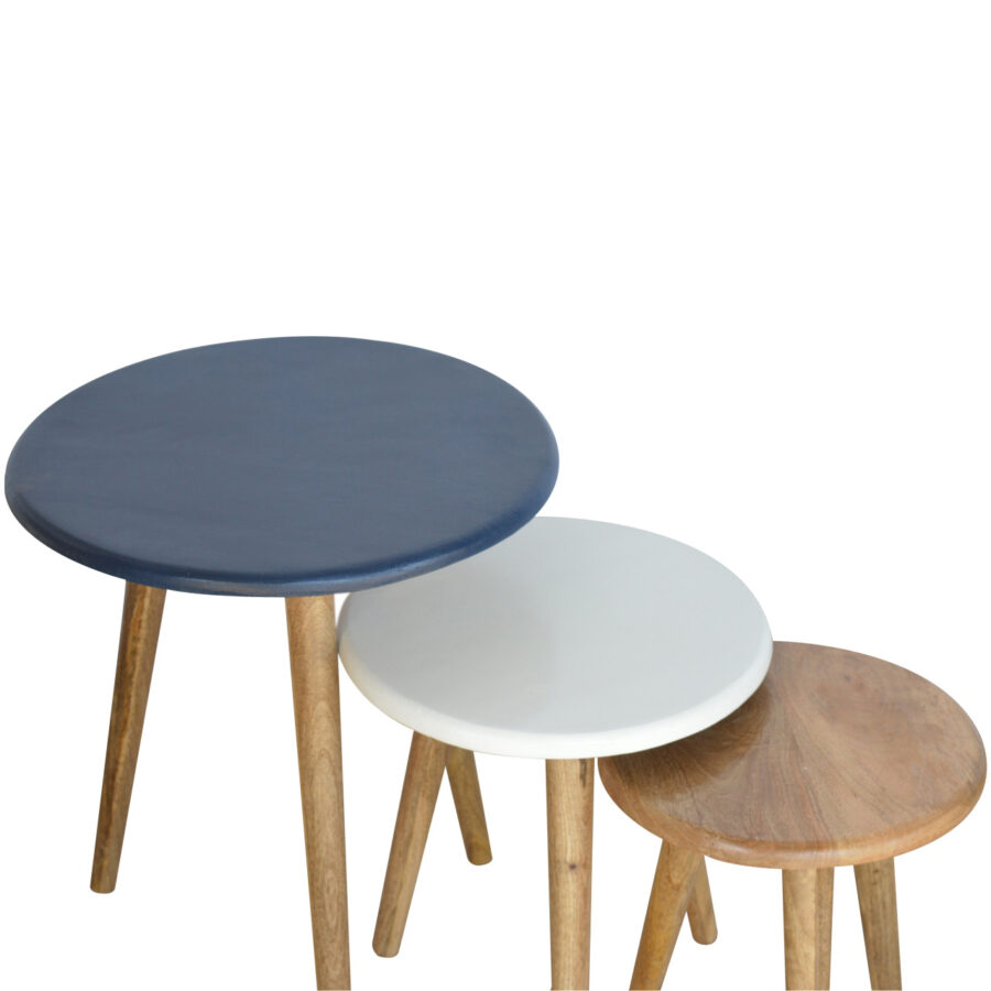 Multi Nordic Stool Set of 3 - Image 7