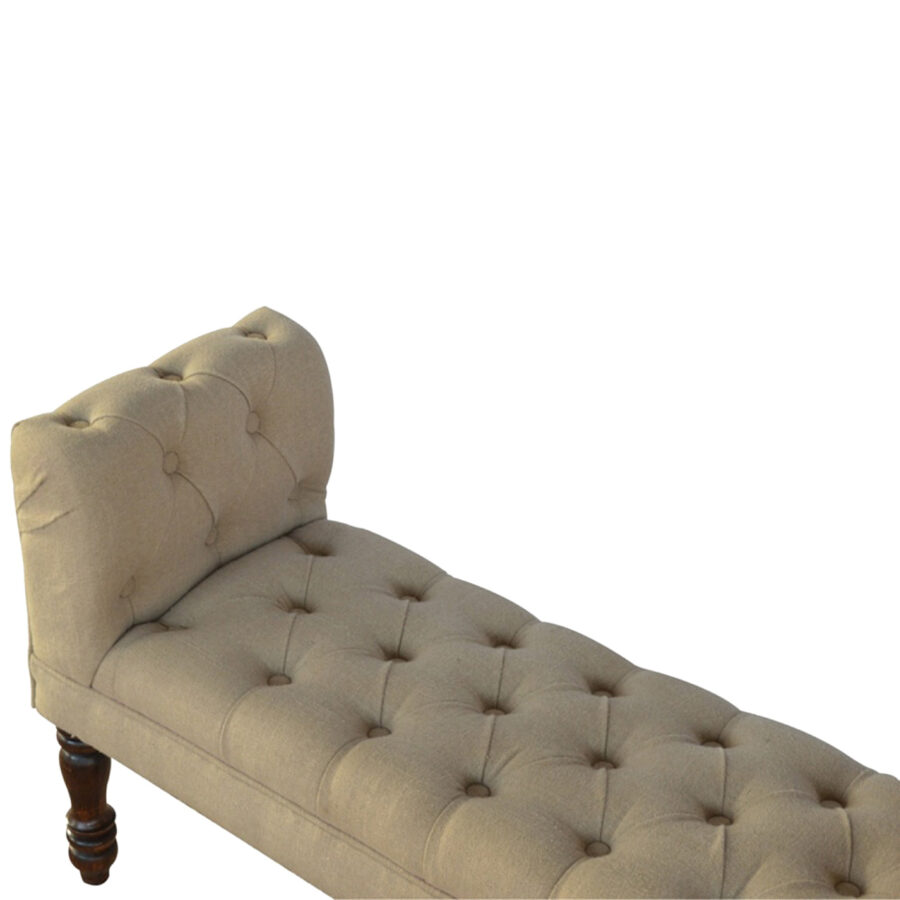 Mud Linen Bedroom Bench - Image 6