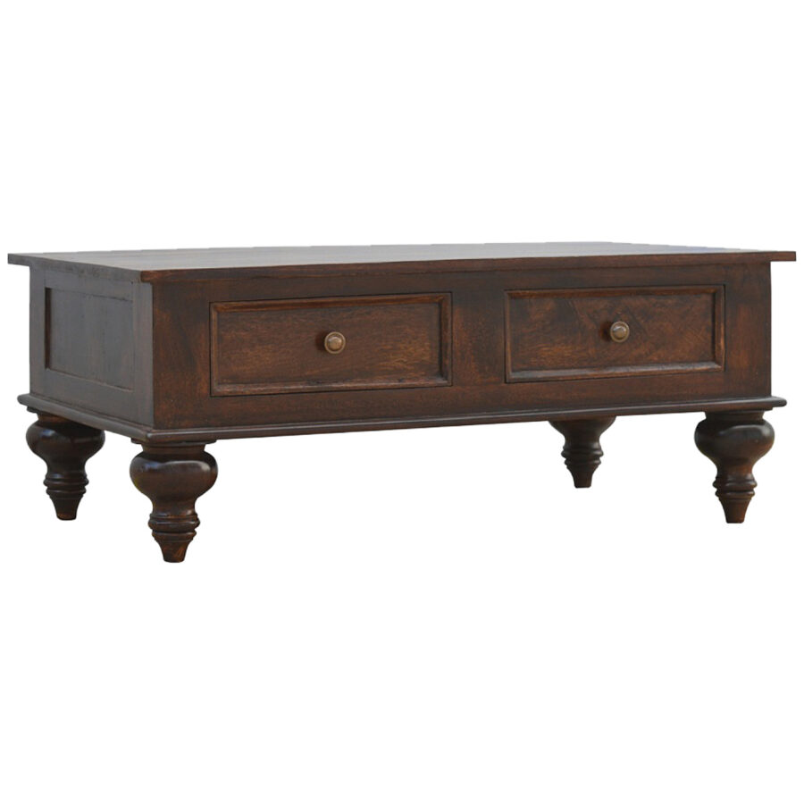 Turned 4 Drawer Coffee Table - Image 2