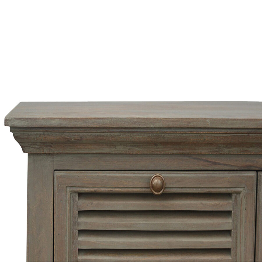 Grey Wash Buffet with 5 Shutter Front Drawers