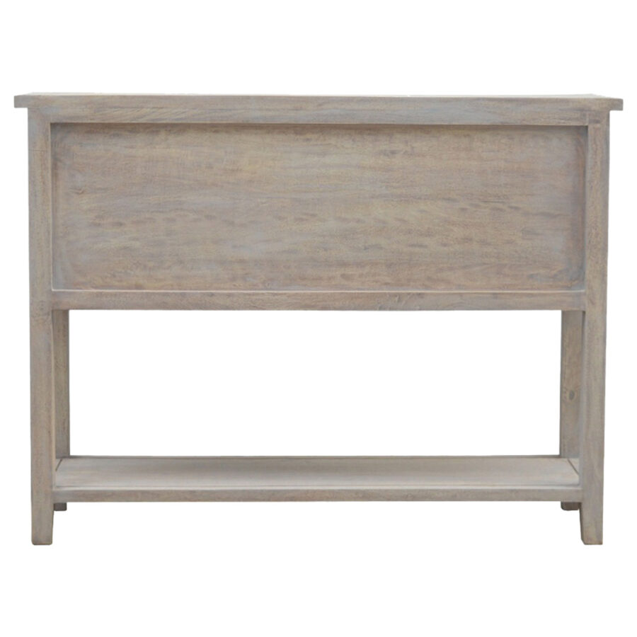 2 Door 4 Drawer Stone Acid Wash Glazed Console Table