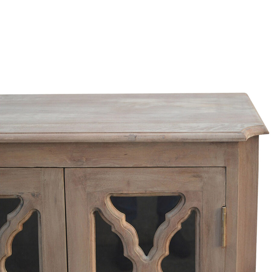 Sideboard with 2 Hand Carved Glazed Doors
