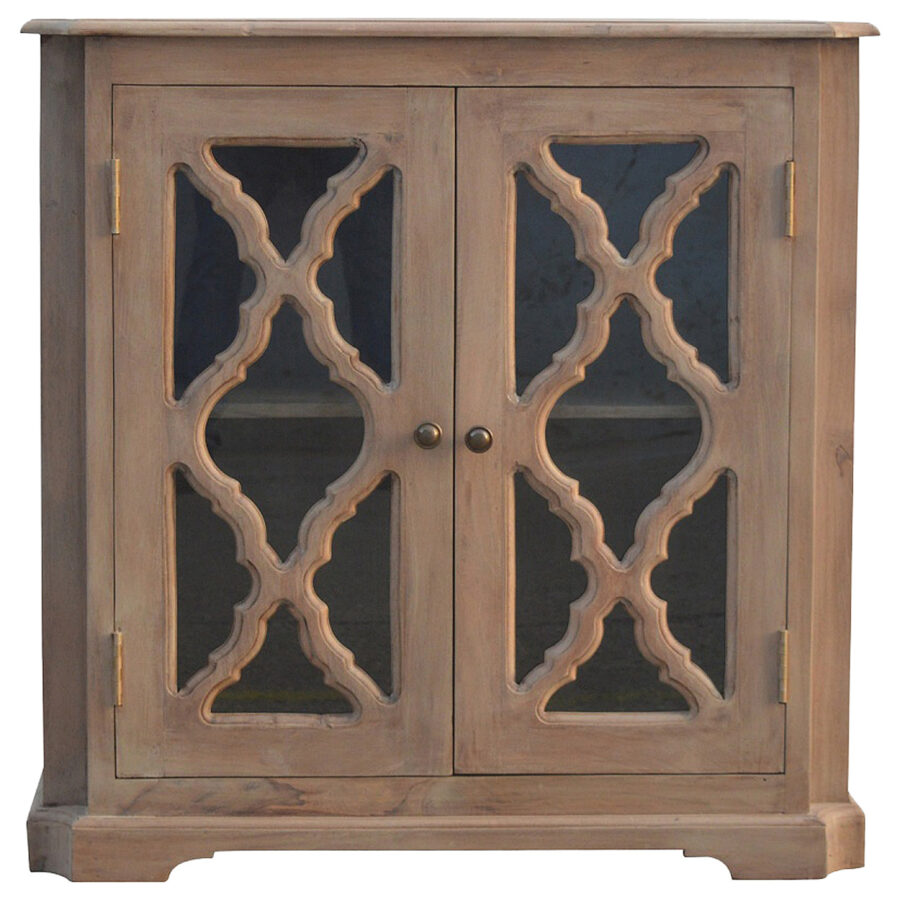 Sideboard with 2 Hand Carved Glazed Doors