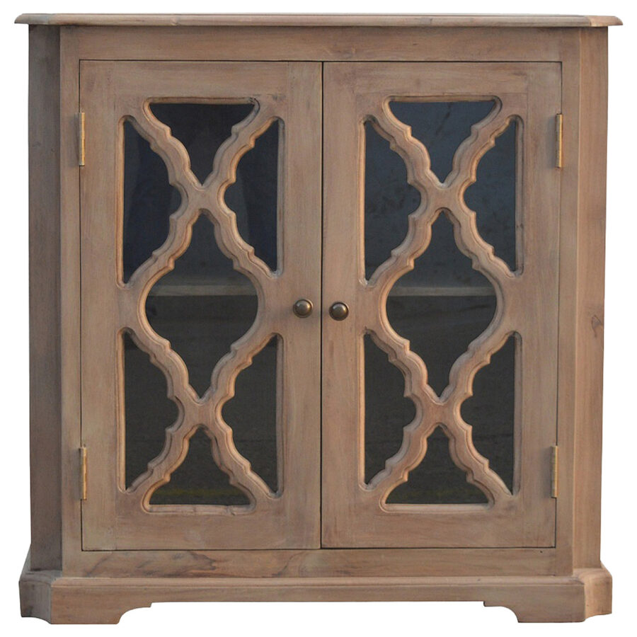 Sideboard with 2 Hand Carved Glazed Doors