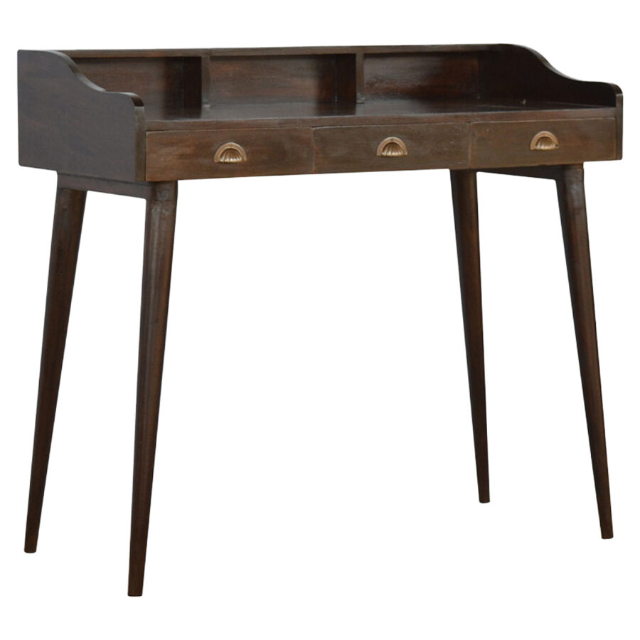 Walnut Gallery Shell Writing Desk - Image 3