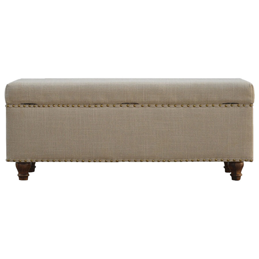 Studded Hallways Linen Lid-up Bench