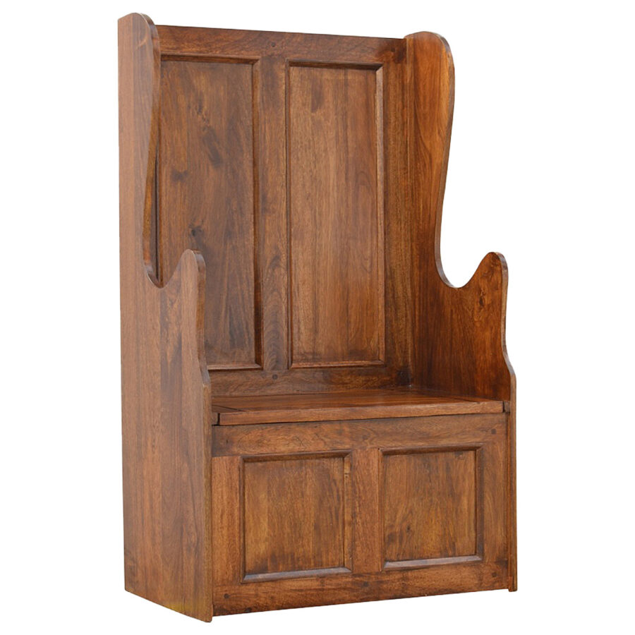 Lid up County Style Monks Bench
