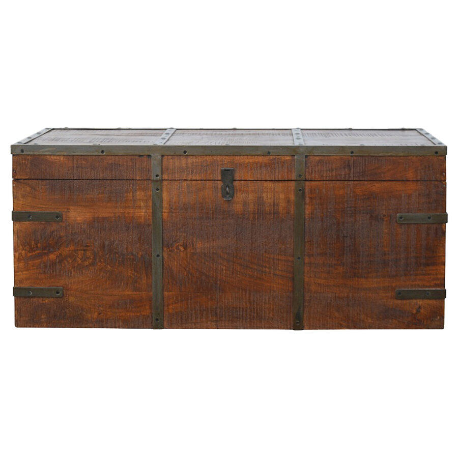 Storage Box With Iron Work