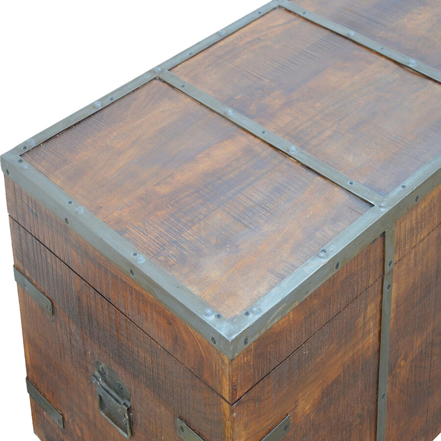 Storage Box With Iron Work