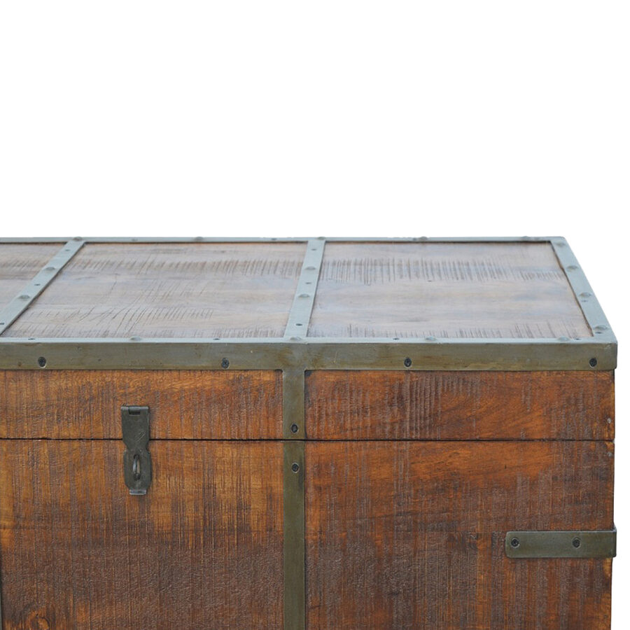 Storage Box With Iron Work