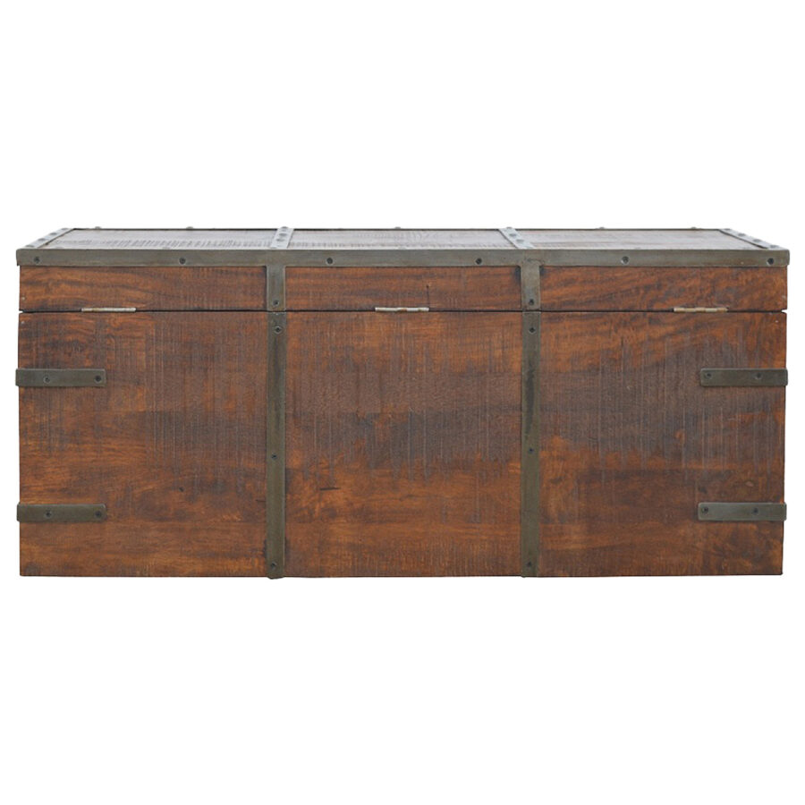 Storage Box With Iron Work