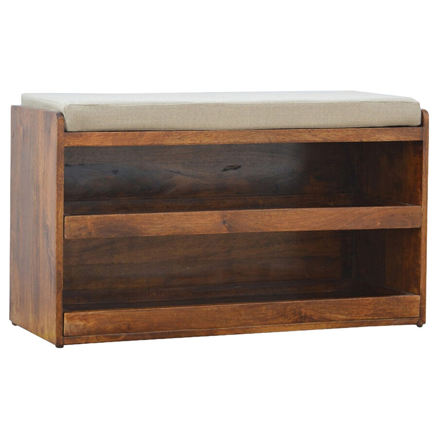 Mud Linen Pull out Shoe Bench - Image 4