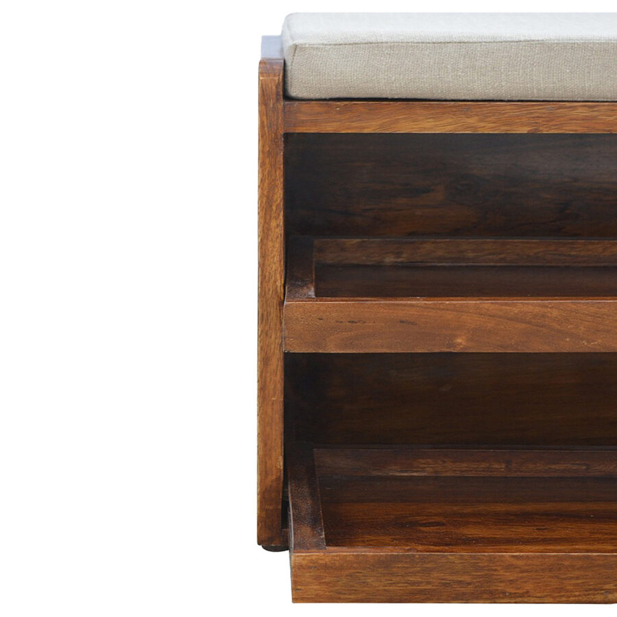Mud Linen Pull out Shoe Bench - Image 6