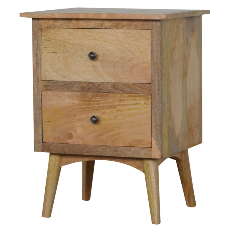 Nordic Style Bedside with 2 Drawers