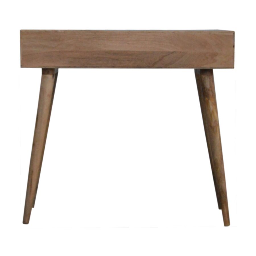 Sleek White Carved Console Table - Image 10