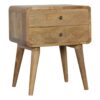 Curved Oak-ish Bedside - Image 3