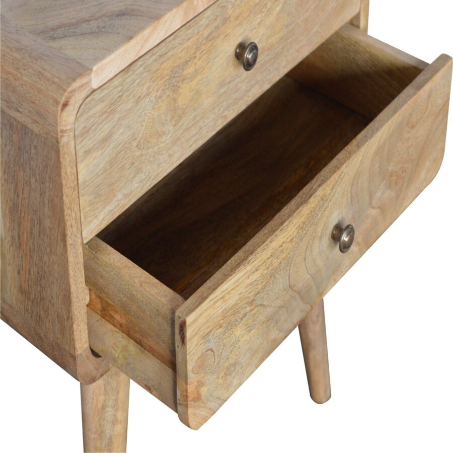 Curved Oak-ish Bedside - Image 6