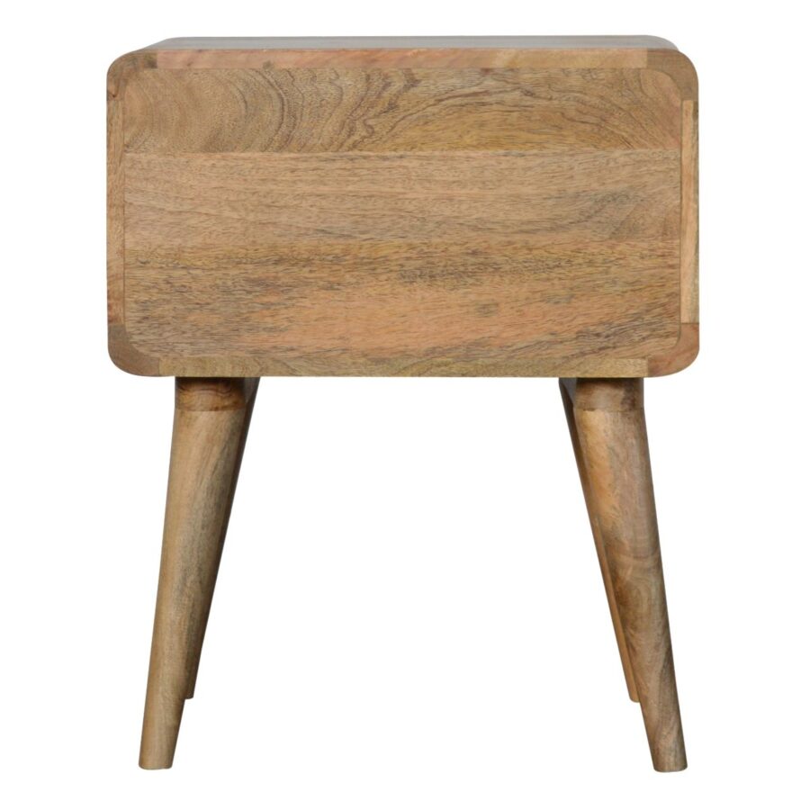 Curved Oak-ish Bedside - Image 9