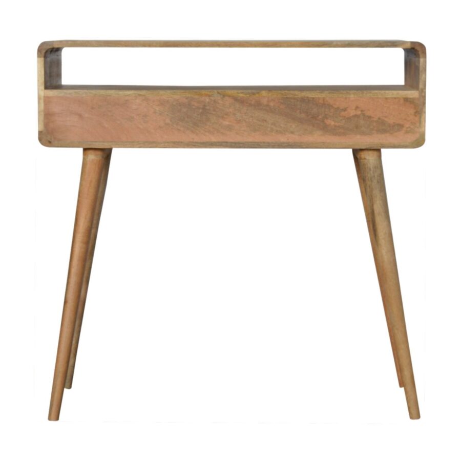 Zakrivený dubový konzolový stolík