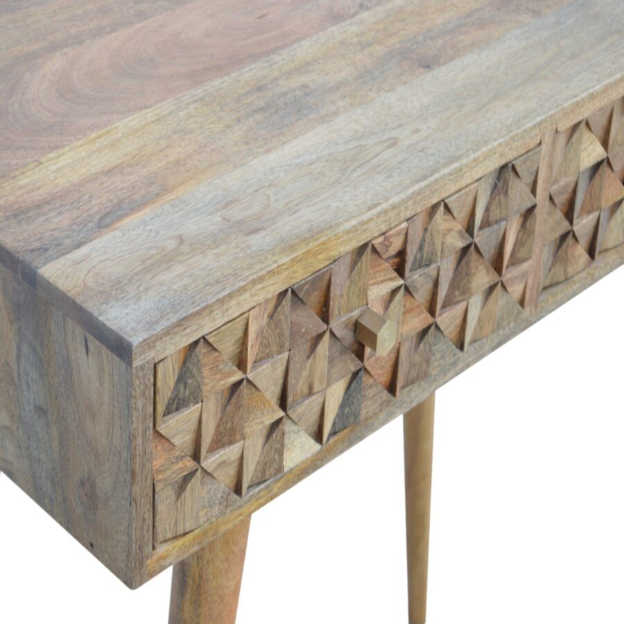 Diamond Carved Console Table
