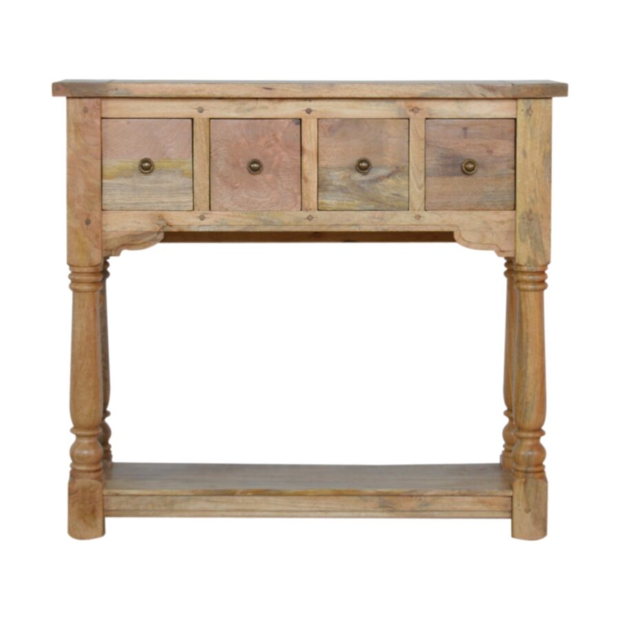 mesa de console granary royale com 4 gavetas