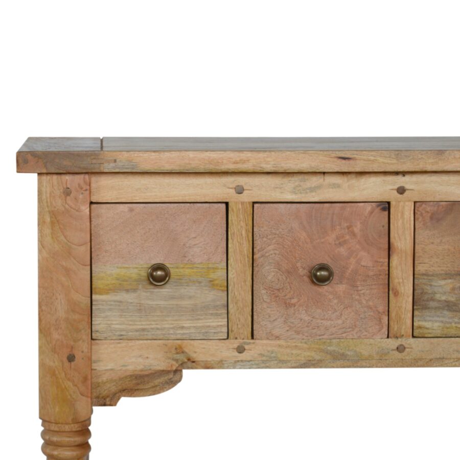 mesa de console granary royale com 4 gavetas