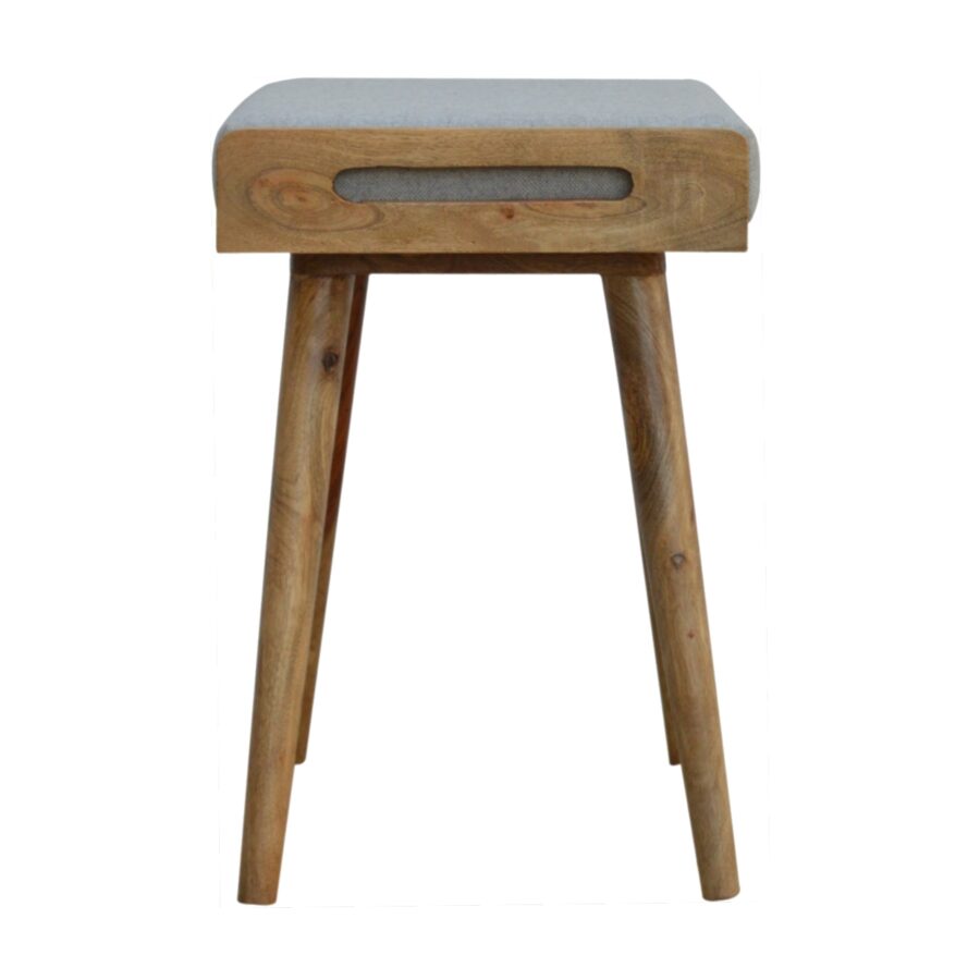 Grey Tweed Tray Style Footstool - Image 8