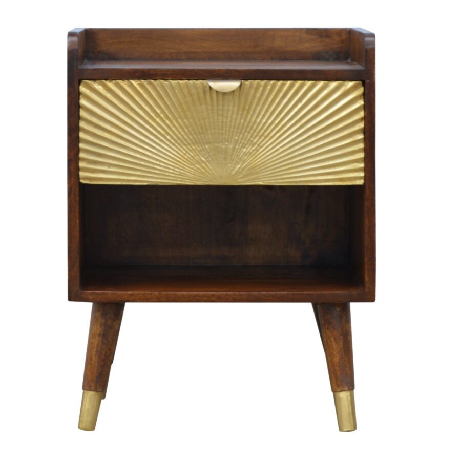 Manila Gold 1 Drawer Bedside