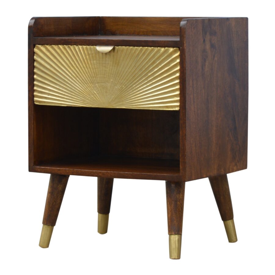 Manila Gold 1 Drawer Bedside