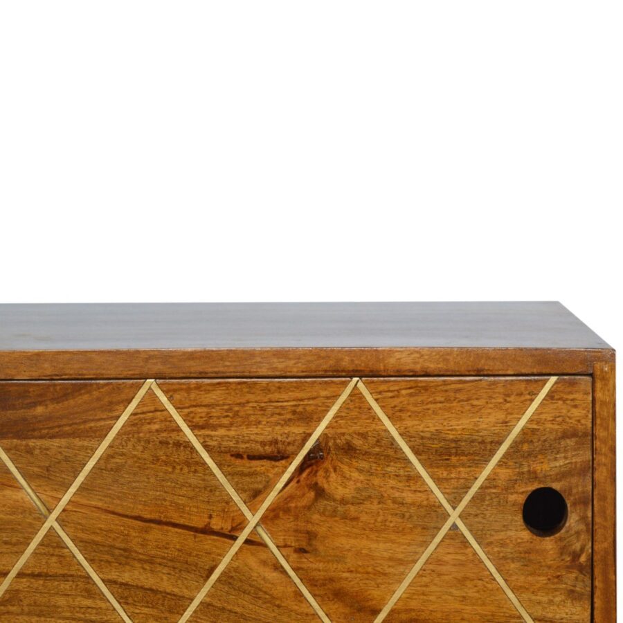 Sliding Brass Inlay Media Unit